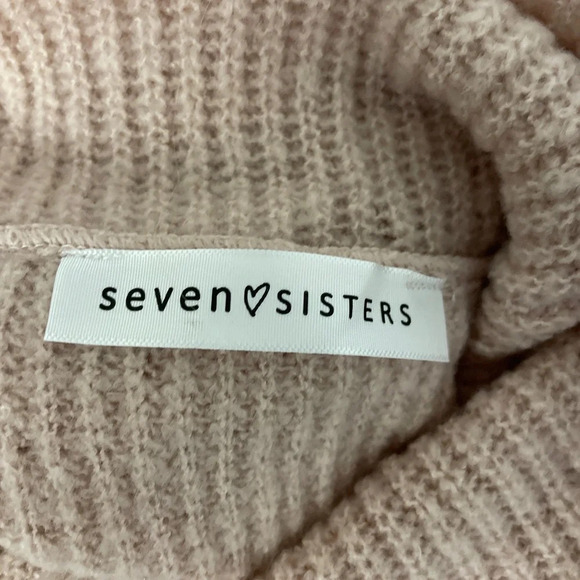 Seven Sisters Sweater Turtleneck Soft Blush Pink Size Small Cozy - Picture 6 of 10